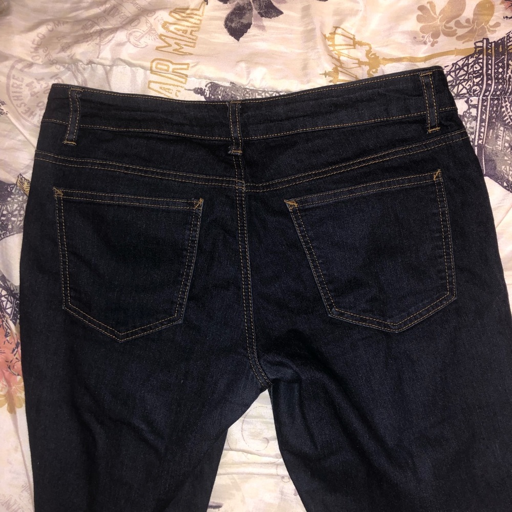 Dark blue jeans!